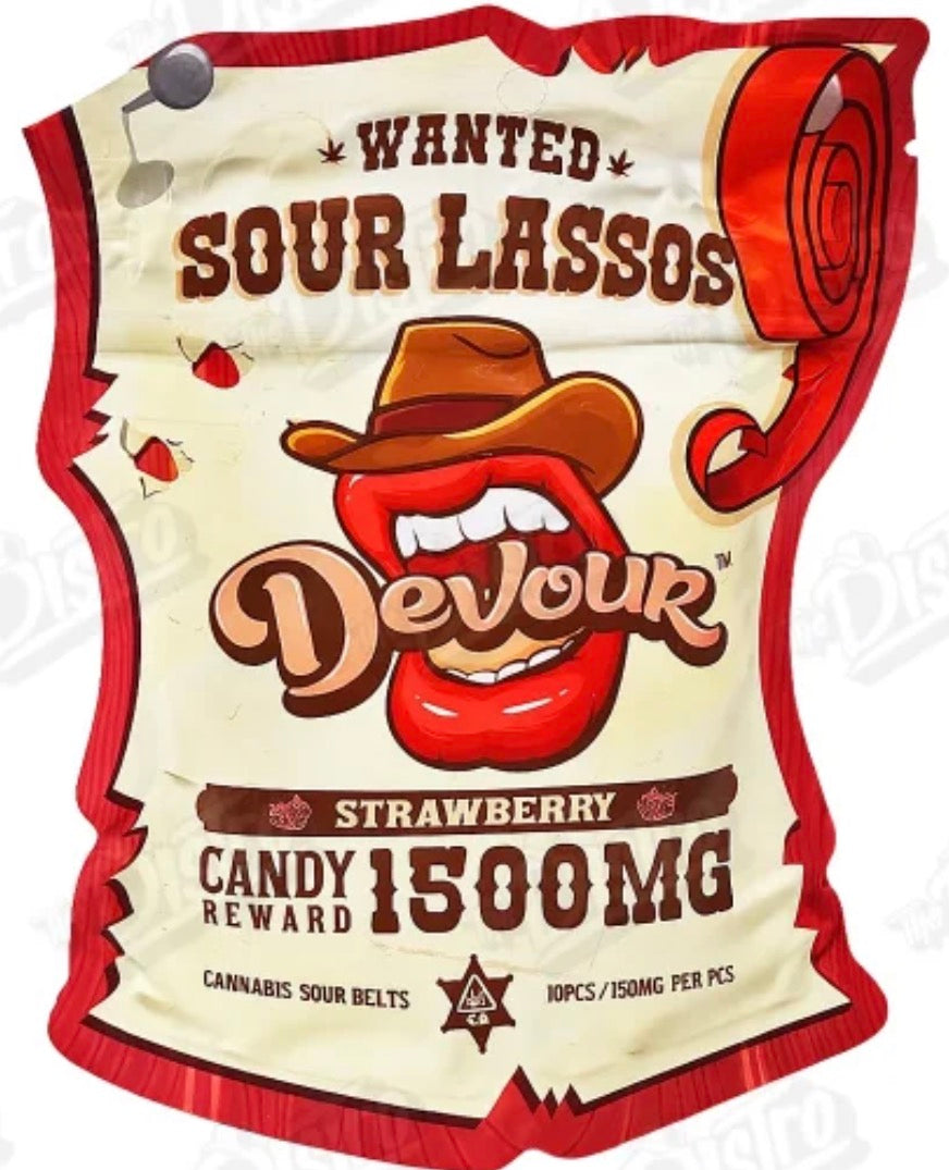 DEVOUR SOUR LASSOS 1500mg